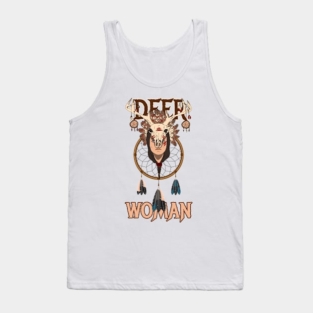 Deer Woman / The Dream Catcher Tank Top by black8elise